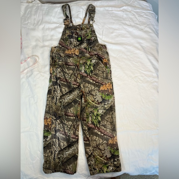 John Deere Boy’s Cotton Camo Overalls with Adjustable Straps Size 6 Camouflage - Picture 1 of 8